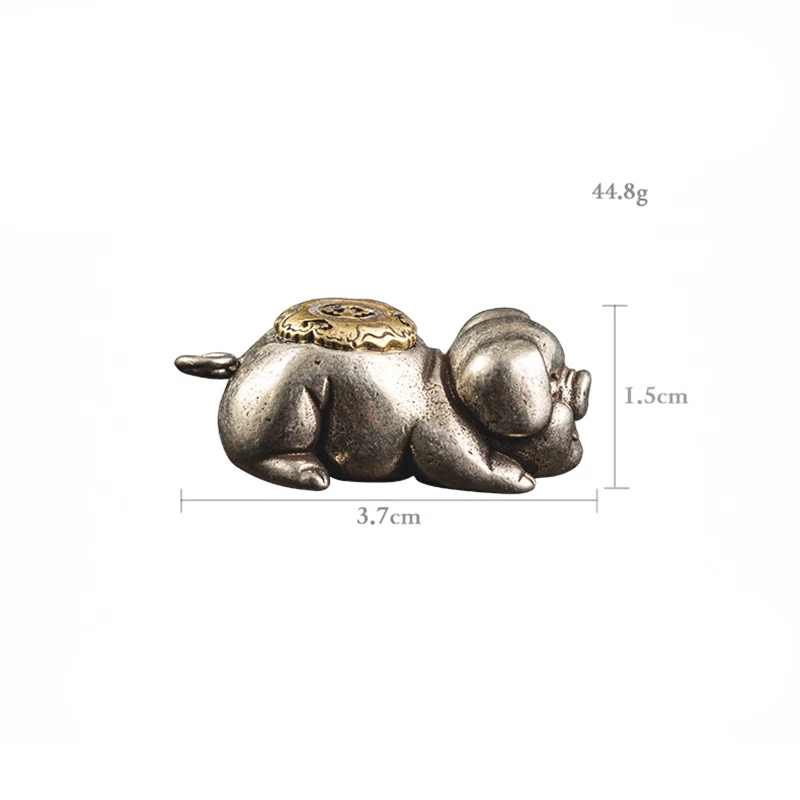 white brass pig pendant (8)