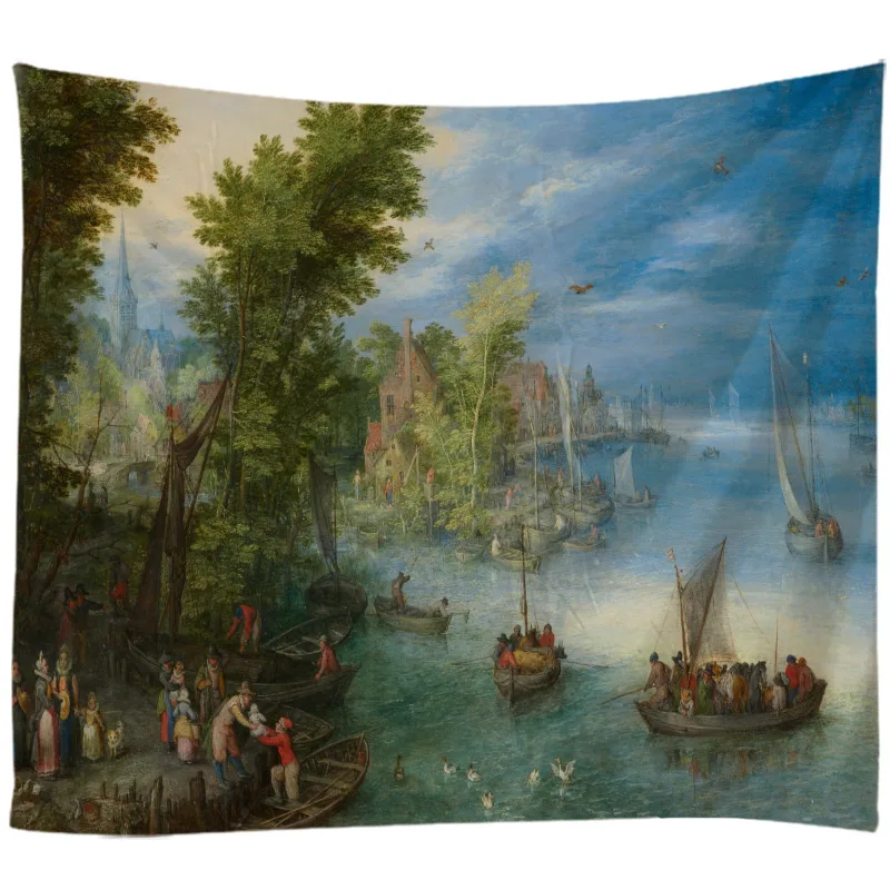 

Tapestry Wall Hanging Bed Spread Beach Towel Table Cloth Home Decoration Natural Forest Design