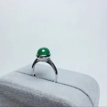 

Real Certified Natural Hetian Green Jade Ring For Women Jasper Party Jewelry