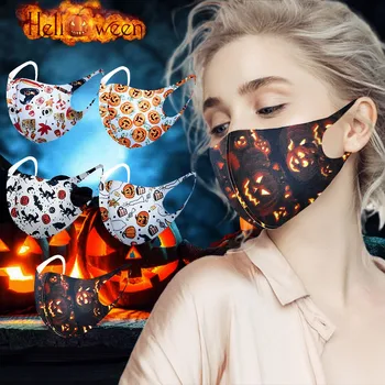 

5pcs Halloween Face Mask Mascarilla Mondmasker For Skin Care Cloth Breathable Mask Washable Mascarillas Tela Reutilizables