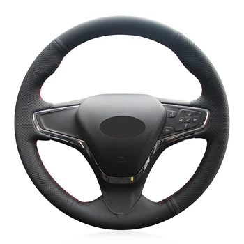 

Hand Sew Black Artificial Leather Car Steering Wheel Cover for Chevrolet Cruze 2015 Volt 2016 2017 New Cruze