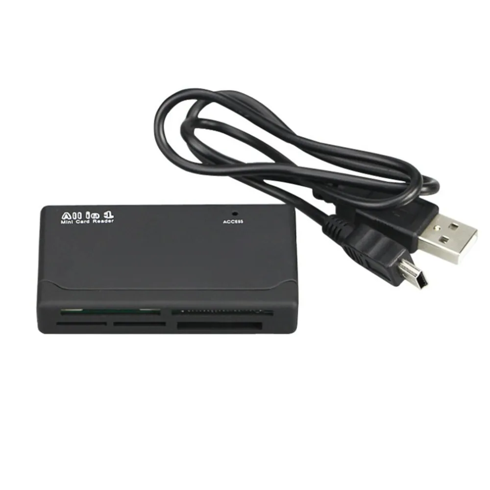 Мини-26 в 1 USB 2,0 High Speed устройство чтения карт памяти CF xD SD MS SDHC с Светодиодная лампа Карта Reader