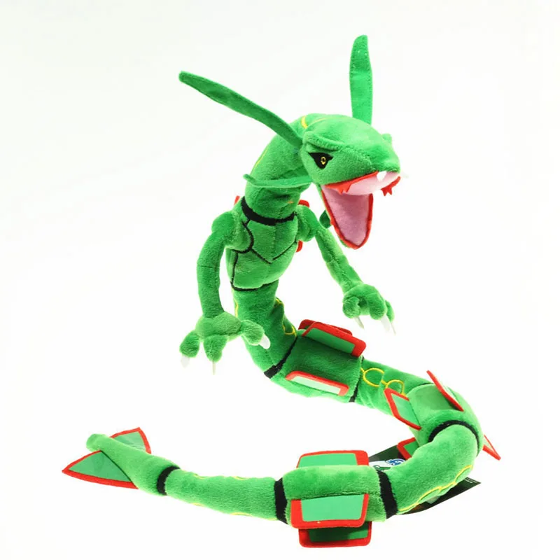 Pokemon Shiny Rayquaza Plush Toy Black Mega Dragon Soft Stuffed Animal  Cartoon Figures Doll 30.7