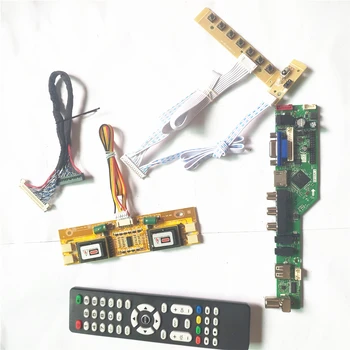 

For LTM150XH-L01/L03 4CCFL LVDS 20Pin Inverter+Remote+keyboard LCD display panel T.V53 drive card board HDMI VGA AV USB DIY kit