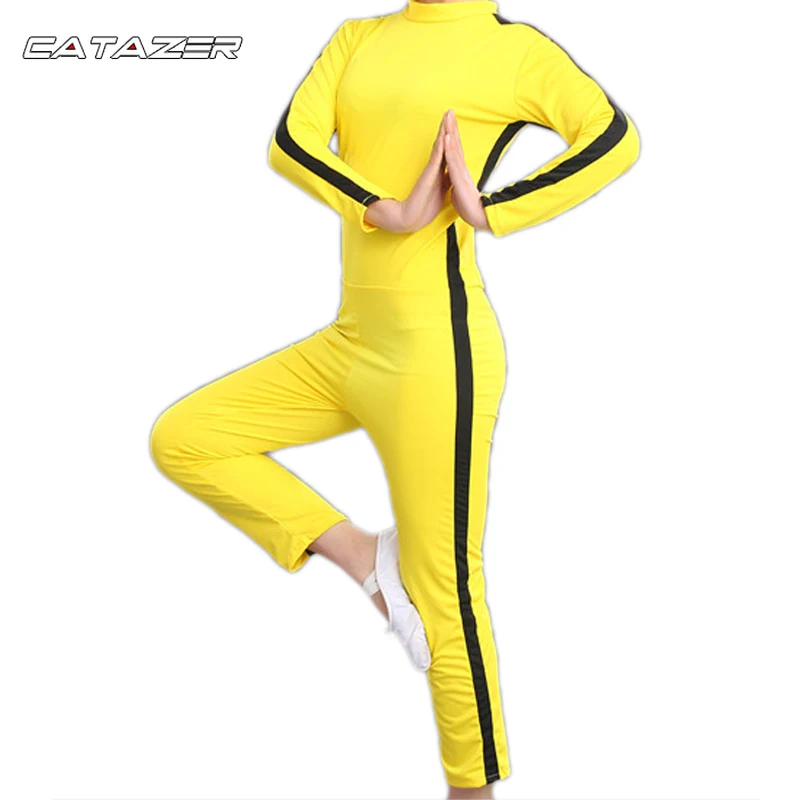 Pagliaccetti Catazer Per Adulti Uniformi Wushu Gialle Set Kung Fu Abbigliamento Wu Shu Costume Cinese Per Uomo Prodotti Per Arti Marziali