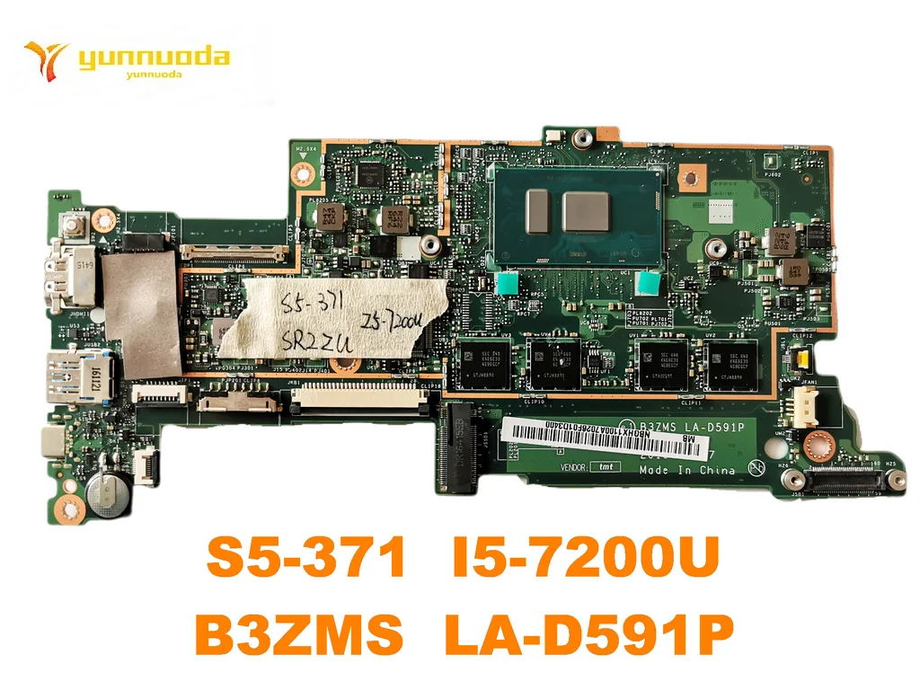 Оригинальный Для ACER S5-371 Материнская плата ноутбука I5-7200U B3ZMS LA-D591P испытанное