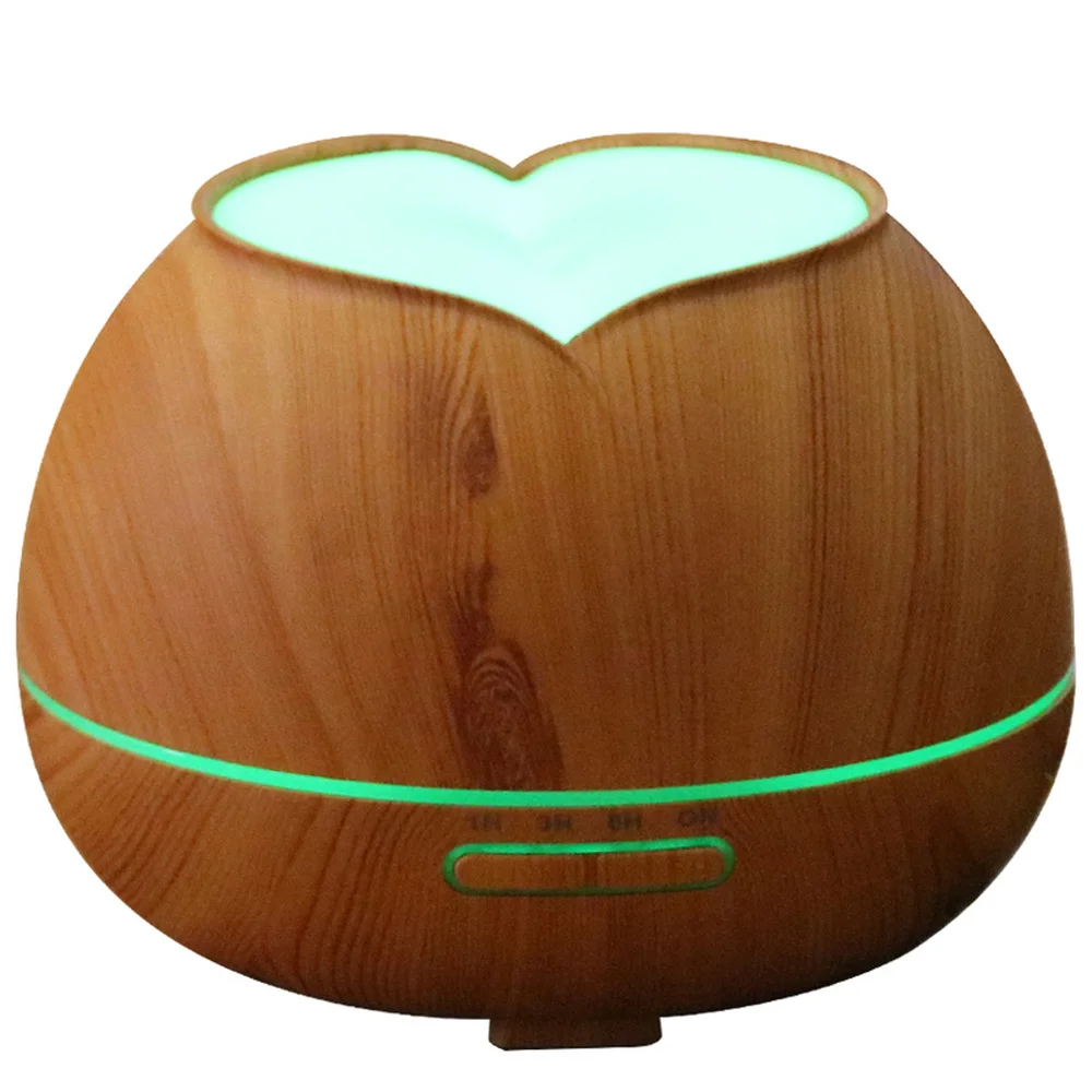 

Aroma Diffuser 400ml Humidifier Oil Fragrances Ultrasonic Fragrance Humidifier Wood Grain LED with 7 Colors LED Light Portable