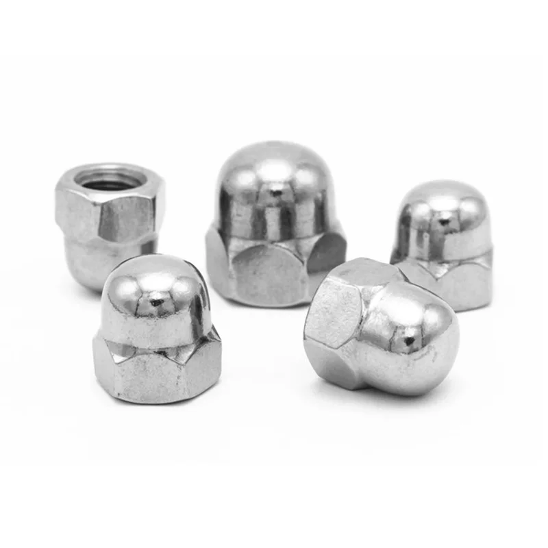 

HTHL-25Pcs 1/4 inch - 20 Stainless Steel Dome Head Cap Acorn Hex Nuts 25Pcs