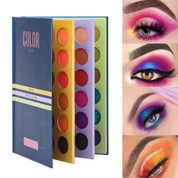 

72 Color Matte Pearlescent Eye Shadow Three-layer Book Style Make Up Cosmetic Highlight Eyeshadow Palette