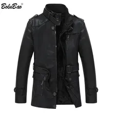 BOLUBAO брендовая Новая мужская осенне-зимняя кожаная куртка модная мотоциклетная PU ветрозащитная мужская кожаная куртка толстые кожаные куртки