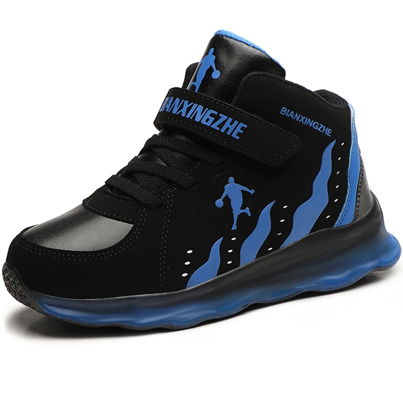 

Brand Leather Boys Basketball Shoes Light Soft Warm Kids Sneakers Non-slip Children Sports Shoes Boy Child Basket Trainer Boots