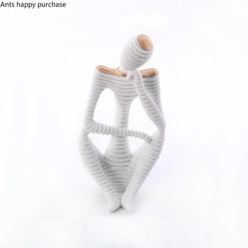 

Modern Abstract Character Decoration Home Living Room Study Sample Room Entrance Decoration Crafts Home Figurines Miniatures
