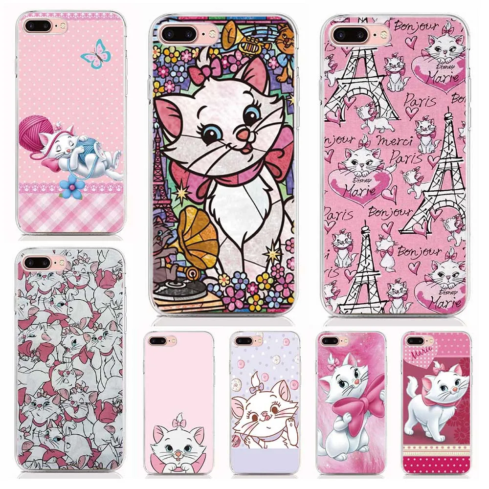 

For Samsung Galaxy A10E A20E A10 A30 A40 A50 A60 A70 A80 A90 Soft Tpu Case Print Marie Cats Cover Coque Shell Phone Cases