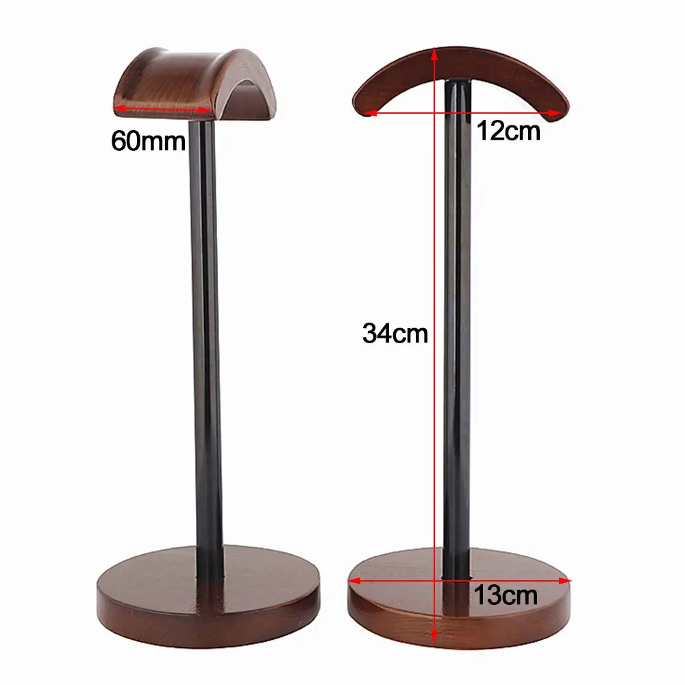 Universal U Shape Wood Headphones Stand Holder Earphone Hanger Wooden Headset Desk Display Shelf Rack Stand Bracket