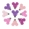Joepada 3Pc/Lot Mickey Round Star Unicorn Silicone Beads Clip For Baby Teether Pacifier Accessories Infant Clasps Holders 3