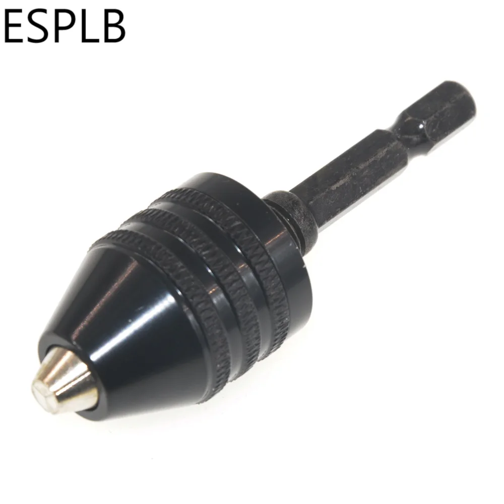 

ESPLB 0.6-8mm Drill Chuck Bit Hex Shank Keyless Adapter Impact Converter Clamping Range Drill Hole Driver Tool Accessories