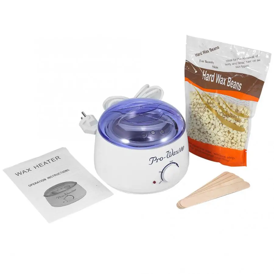 Hair Removal 2Type hair waxing machine heating, professional hair removal tool, adjustable temperature hair removal machine - Цвет: EU(220V)
