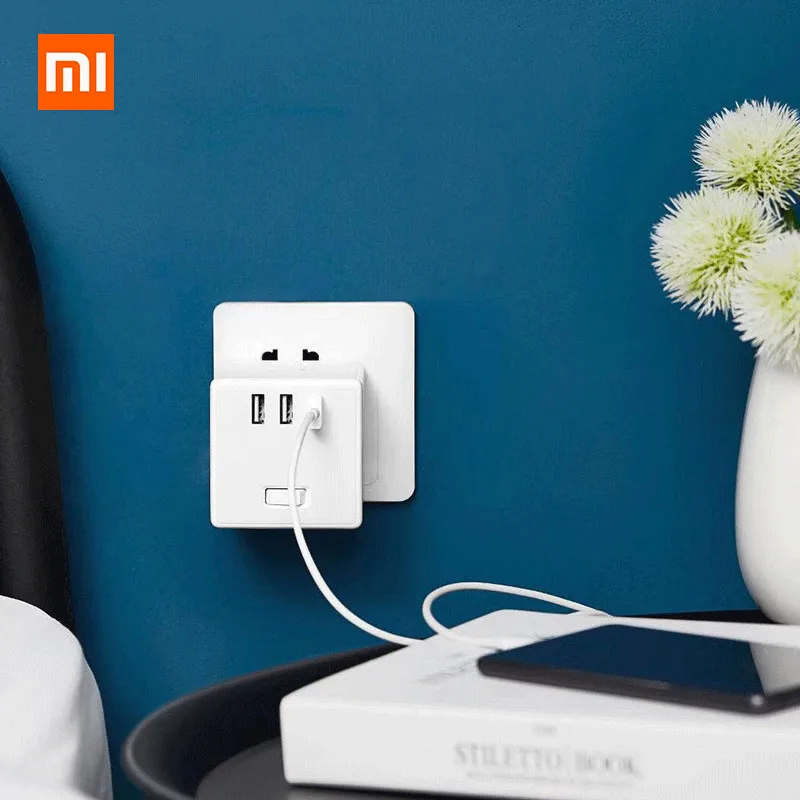 Xiaomi Mijia USB зарядное устройство адаптер питания 6 портов розетка конвертер Экономия пространства розетка для iPhone 11 huawei P30