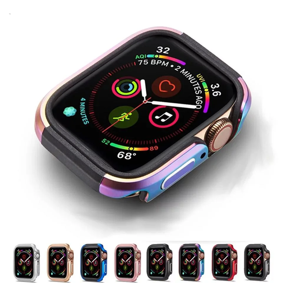 Новый алюминиевый сплав чехол для Apple Watch версии 6 44 мм 40 наручных часов iwatch series6 5 4