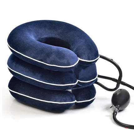 Cervical traction device home neck and neck inflatable travel office portable stretcher full velvet support