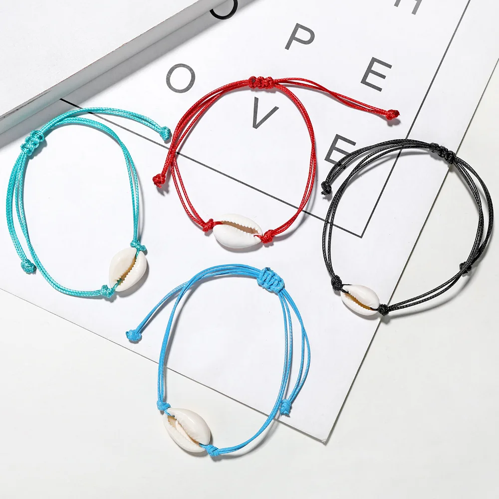 HI MAN Trendy Natural Shell Hand-woven Bracelet Shell Bracelets Ocean Summer Beach Wristband Charm Jewelry Gift Drop Shipping - Image 2