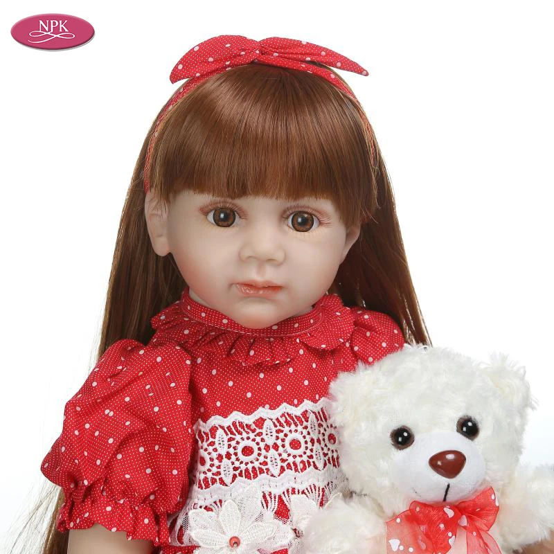 Младенец получивший новую жизнь девочка-принцесса 60 см мягкие силиконовые реалистичные детские куклы игрушки от 6 до 9 мес., настоящие Детские Размеры Bonecas реалистичные детские Bebes