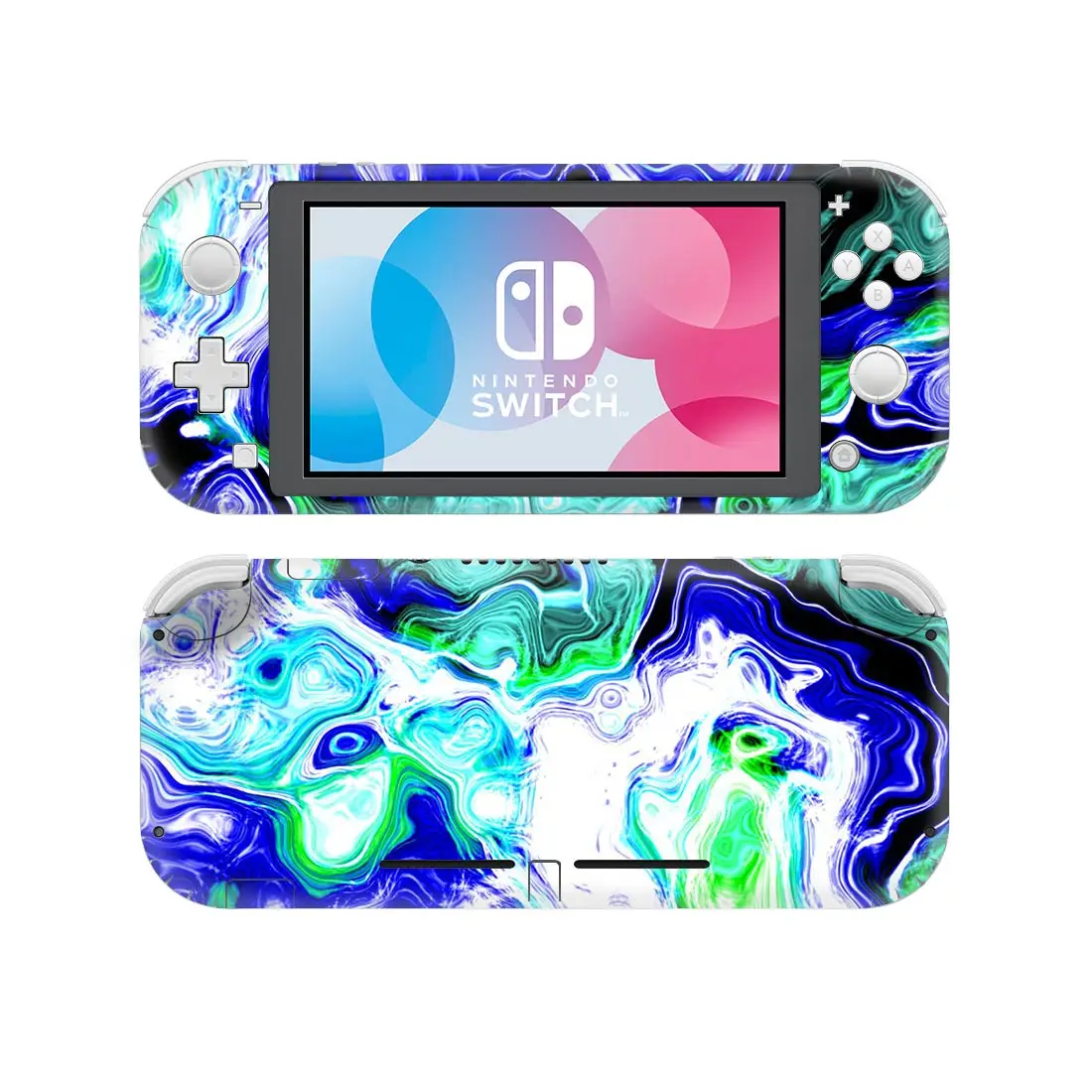 Цветная стильная виниловая наклейка в виде линий для Nintendo Switch Lite NSL защитная