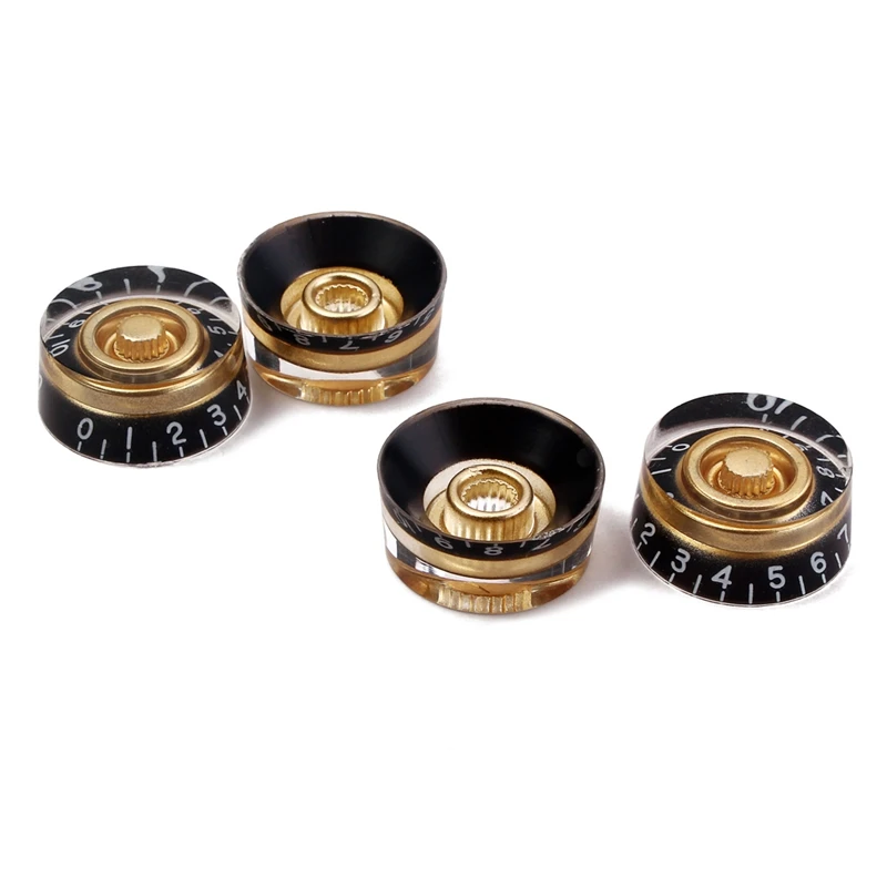 HOT-4Pcs много регуляторов скорости ручки для гитары черные для LP электрогитары Замена баса полезные аксессуары для гитары