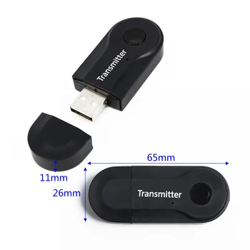 

2 In 1 Universal USB Mini Stereo Bluetooth Audio Transmitter 3.5MM Audio Adapter For TV PC Car Kit Wireless Adapter Headphones