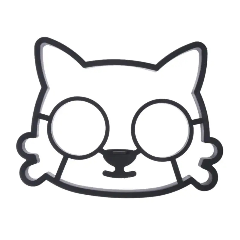 Силиконовые формы для яиц с кошачьим лицом приготовление блинов Инструменты Шаблон для завтрака