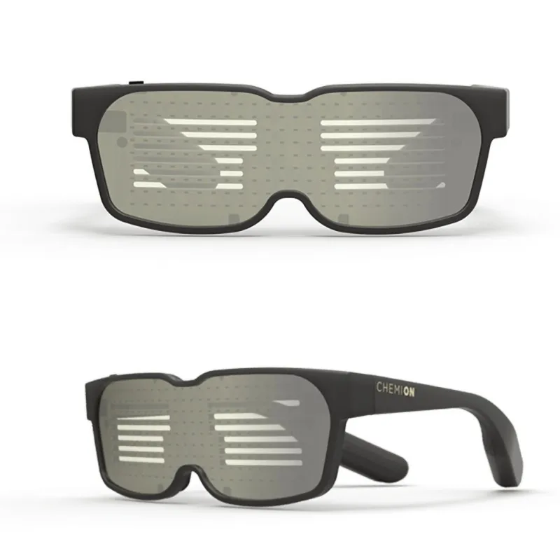 Смарт-очки Bluetooth светодиодный динамический светящийся светильник солнцезащитные очки для ночной рождественской вечеринки мигающие очки