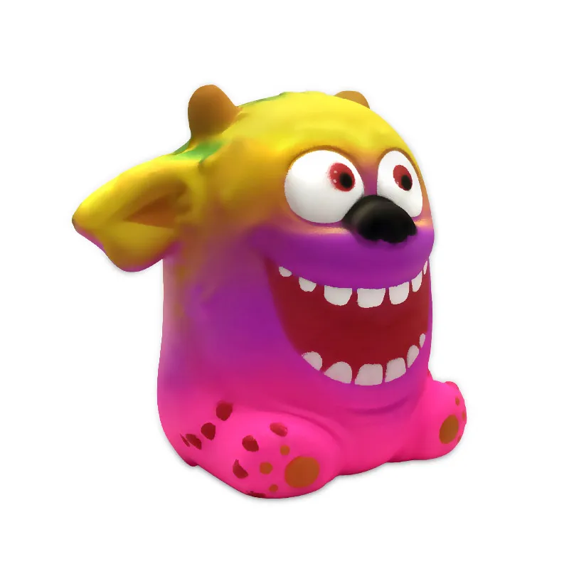 Jumbo Kawaii Красочные монстр мягкие куклы медленно поднимающийся, игрушка для снятия стресса, резиновые игрушки для ребенка, детский подарок на Рождество, 11,5x11x7 см