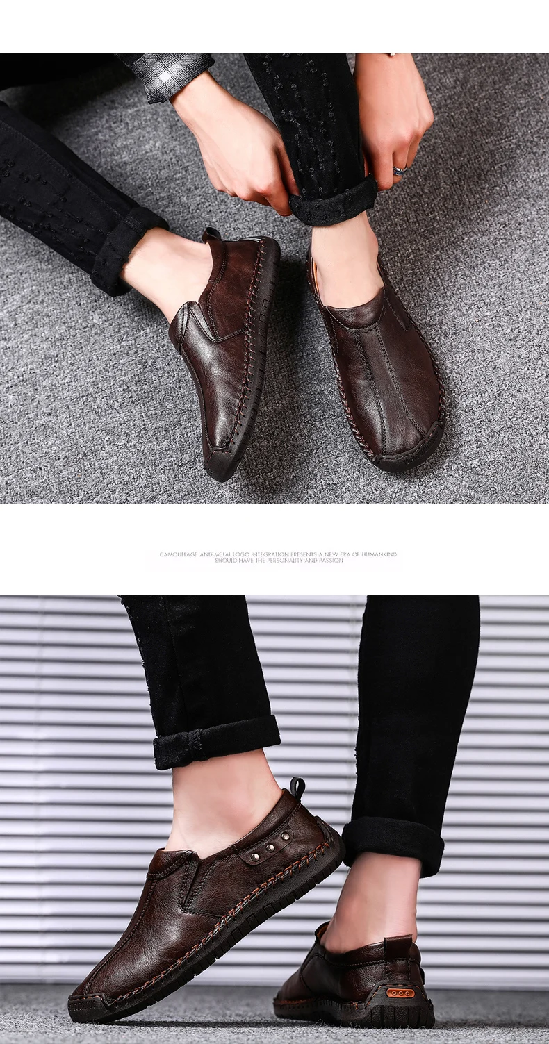 ZUNYU/Осенняя классическая мужская повседневная обувь; лоферы; Мужская обувь; Качественная кожаная обувь; новые мужские мокасины на плоской подошве; Лидер продаж; размеры 38-48