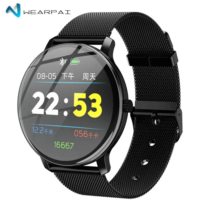 Wearpai R88 Смарт-часы цветной сенсорный экран мужские модные фитнес-трекер монитор сердечного ритма водонепроницаемый шагомер спортивные умные часы