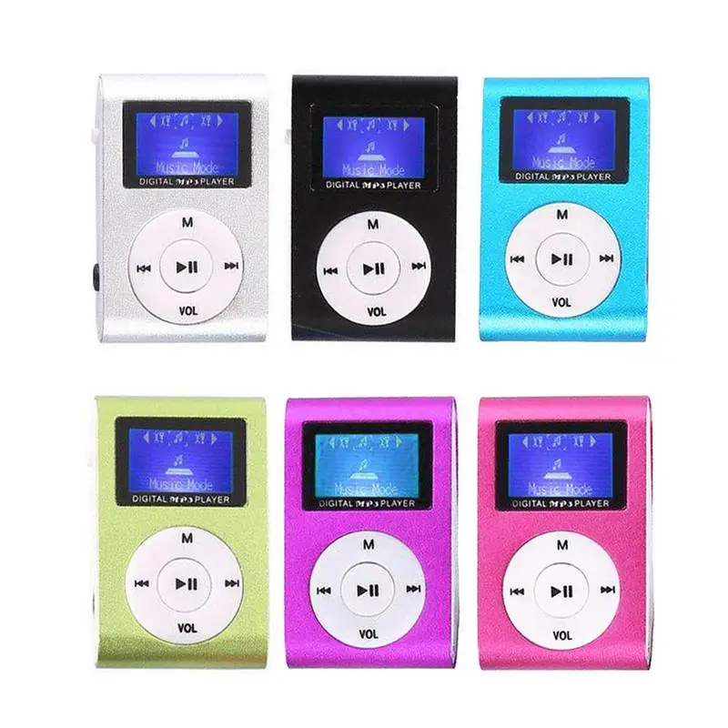 Есть экран Клип карты Mp3 металлический корпус mp3-плеер Студенческая музыка Walkman