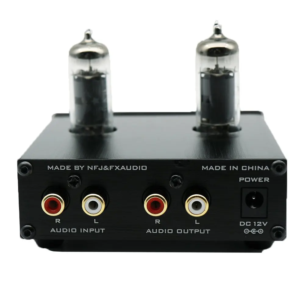FX-аудиотрубка-00 Bile предусилитель усилитель предусилитель ламповый буфер 6J1 мини Hi-Fi предусилитель усилитель с 12 в 1 а разъем питания