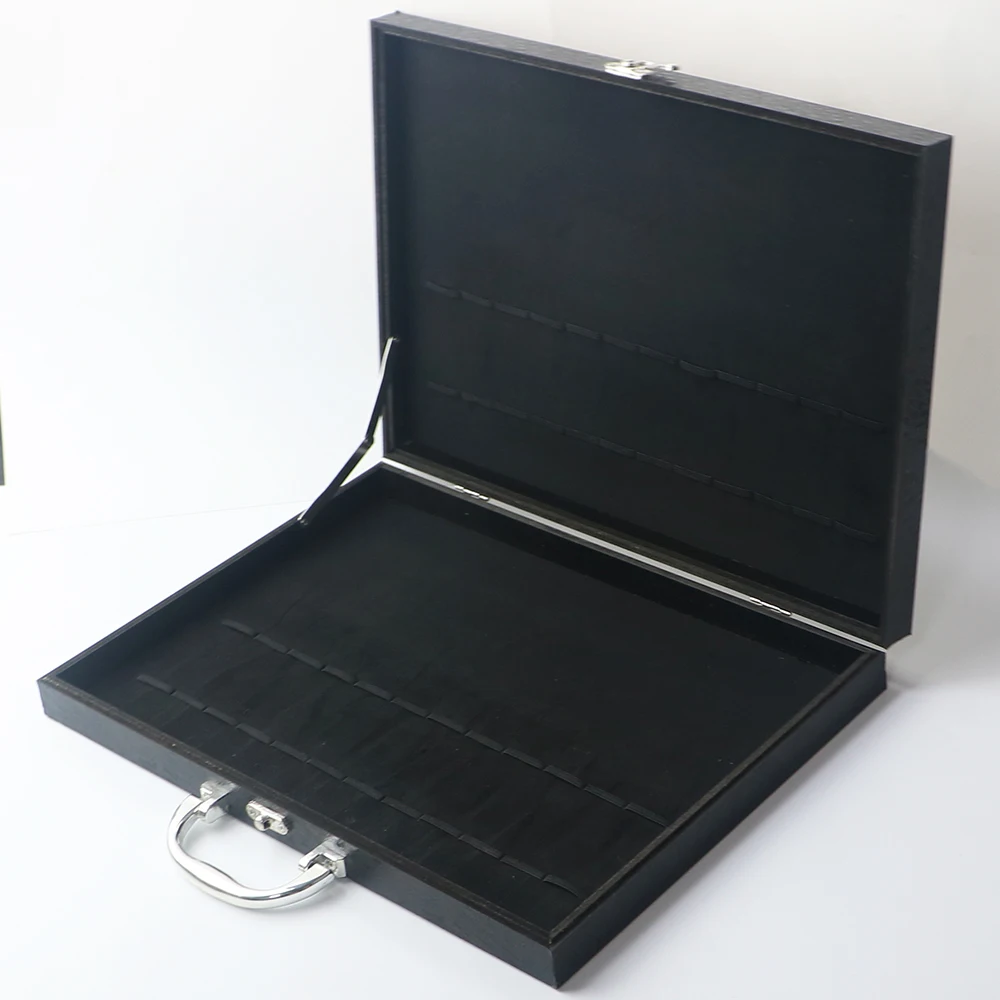 Tableware Box For 16/24 Pcs Dinnerware Set Antioxidative Wooden Gift Box Cutlery Collection Case Gold Black Silver Storage