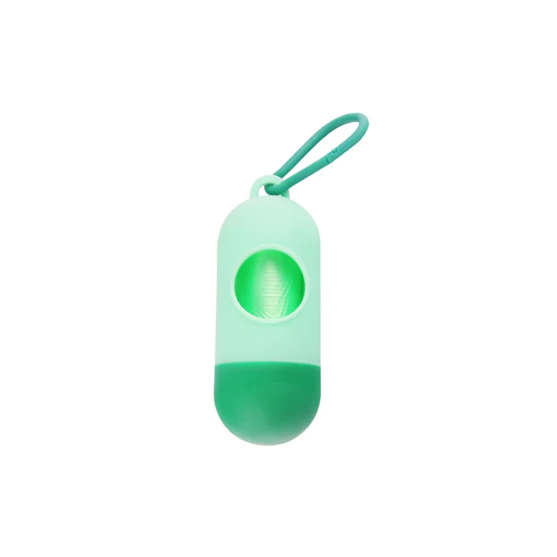 1 Pc Practical Pet Dog Poop Bag Dispenser Waste Garbage Holder Dispensers Poop Bags Set Pets Dogs Trash Cleaning Supplies - Цвет: Light Green