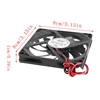 12V Cooler Fan for PC 2-Pin 80x80x10mm  Computer CPU System Heatsink Brushless Cooling Fan 8010 ► Photo 2/6