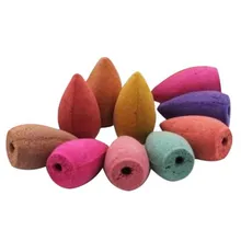 20 шт смешанный ладан конусы горная река ручной работы держатель керамический, с обратным потоком курильница искусство 2,5x1,2 см ожога для 10 мин