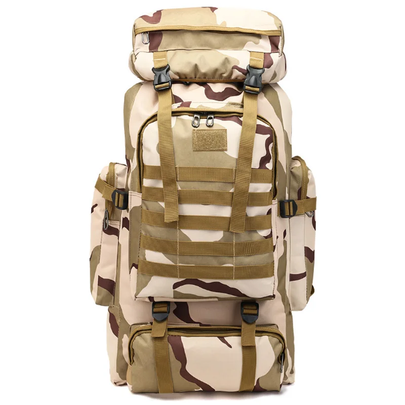 

80L Hunting Camping Rucksack Mountaineering Unisex Travel Outdoor Sport Bags Backpacks Outdoor Backpack Camouflage 2