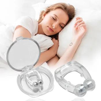 

Magnet Anti Snoring Nose Clip Silicone Stop Snoring Device Sleeping Aid Guard Personal Health Care Accessaries Supplies