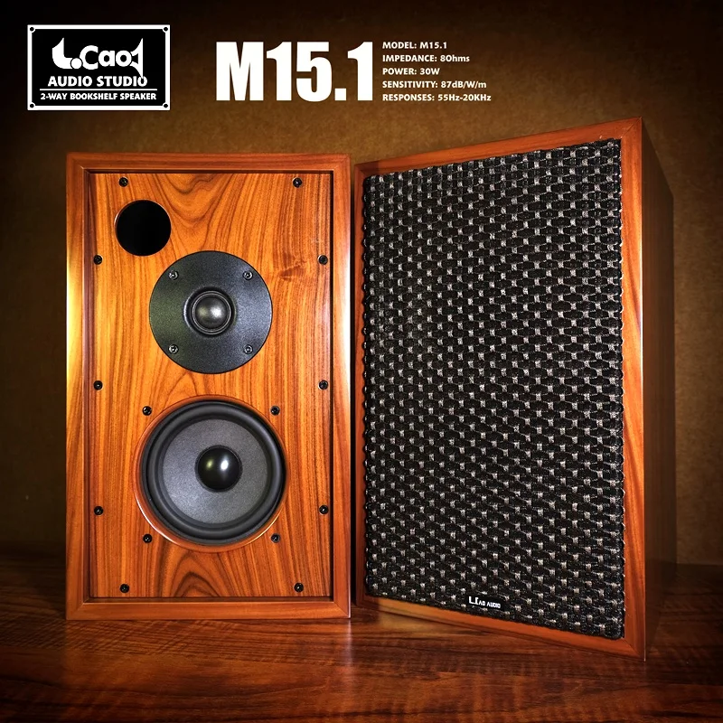 M15.1 British Style Bookshelf Speaker（2pcs） Home Theater Amplifiers