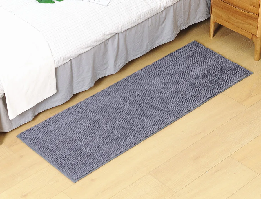 Amazon Bathroom Bath Mat Chenille Shorthair Water-Absorbing-Slip Mat Bedroom Bed Edge Pedal Rug