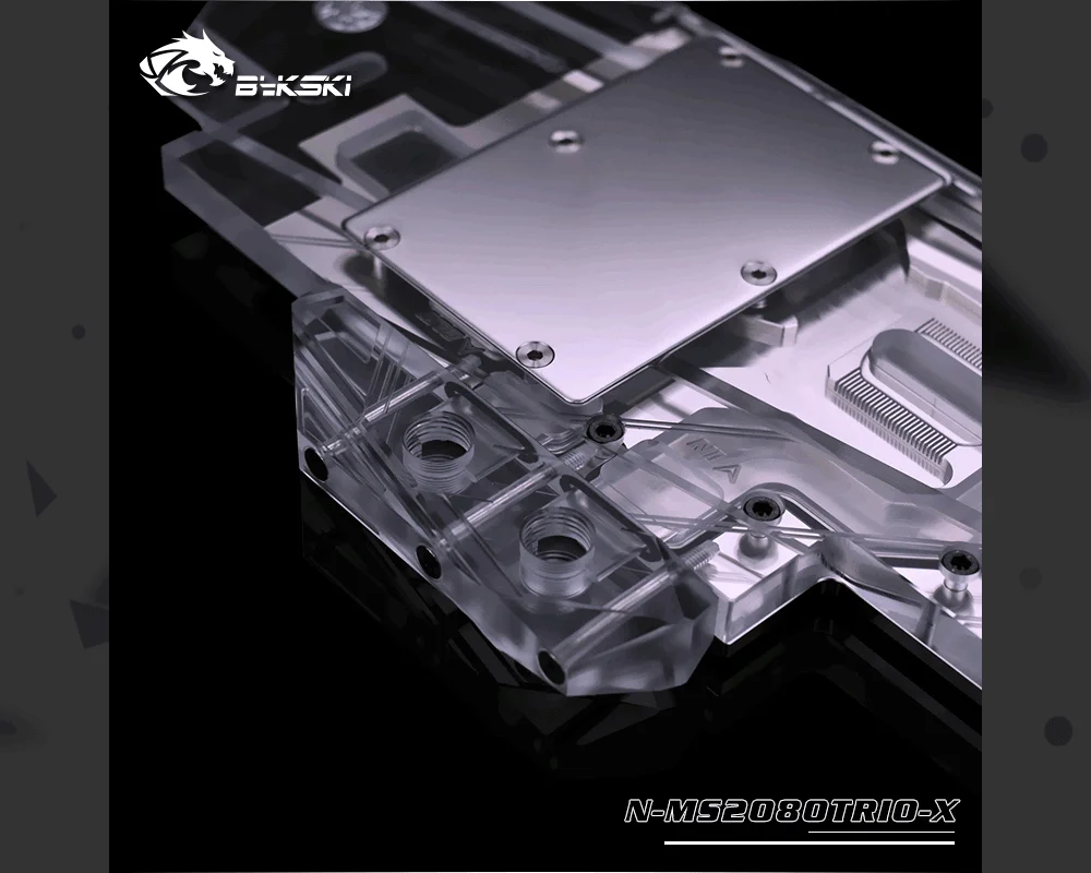 Bykski N-MS2080TRIO-X, полное покрытие видеокарты блок водяного охлаждения, для MSI RTX2080 Gaming X TRIO