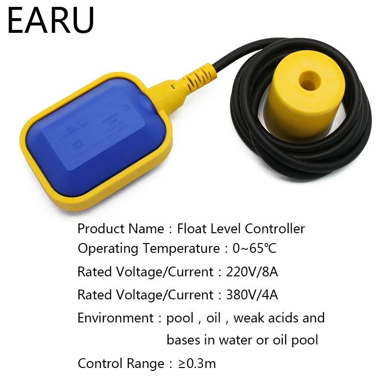 2 м 3 м 4 м 5 м контроллер Поплавковый выключатель жидкостные переключатели уровня жидкости воды Поплавковый выключатель контроллер контактор сенсор насос бак