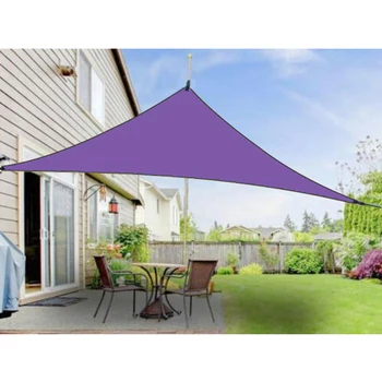 

4*4*4m Outdoor Shade Sail Triangular Rain Cover Sunshade Garden Parasol For Garden Courtyard And Patio Pool Camping