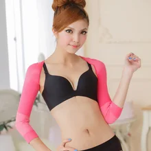 Эластичная компрессионная рука стройнее спины Корректор плеча длинный рукав похудение корректирующая одежда для рук Корректирующее белье G66