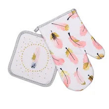 Защитные Моющиеся Нескользящие Прихватки для горшков, для барбекю, кухни, дома, для выпечки, прихватки для духовки, термостойкие, с защитой от ожогов, изолированные перчатки для приготовления пищи