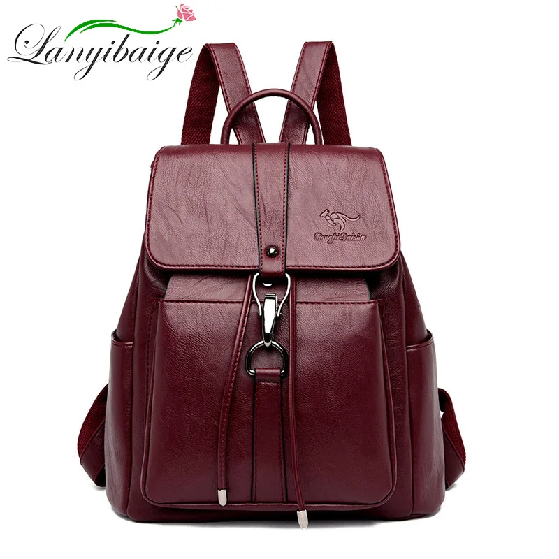 Women Backpacks mochila feminina school bag For Girls women traveling backpack Sac A Dos high quality leather ladys Shoulder Bag |